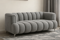 Bouclé 2 seater Jane Channel-Tufted Sofa