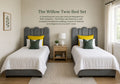 The willow twin headboards and bases
