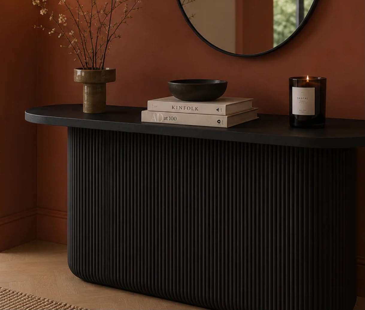 The Arc Fluted Console Table