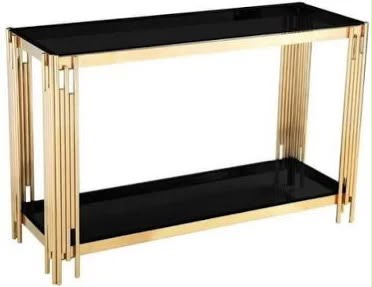 Glass console table