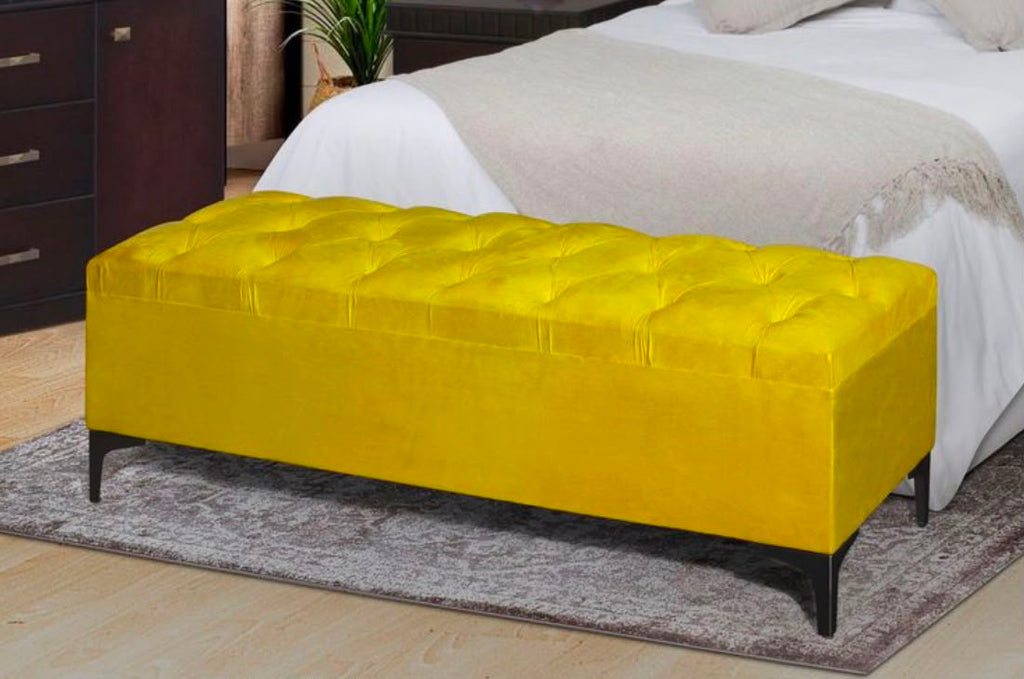 Chesterfield ottoman with no storage