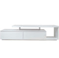 Sleek Amber  Modern TV Stand – Dual-Level Storage Design