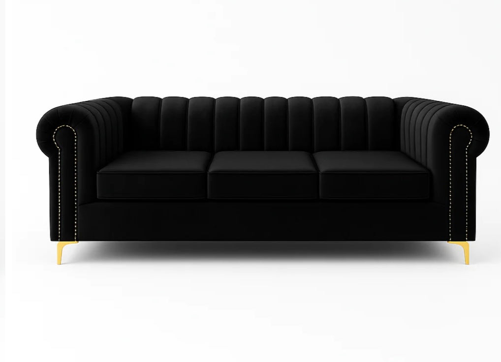 Vpanel 3 seater velvet