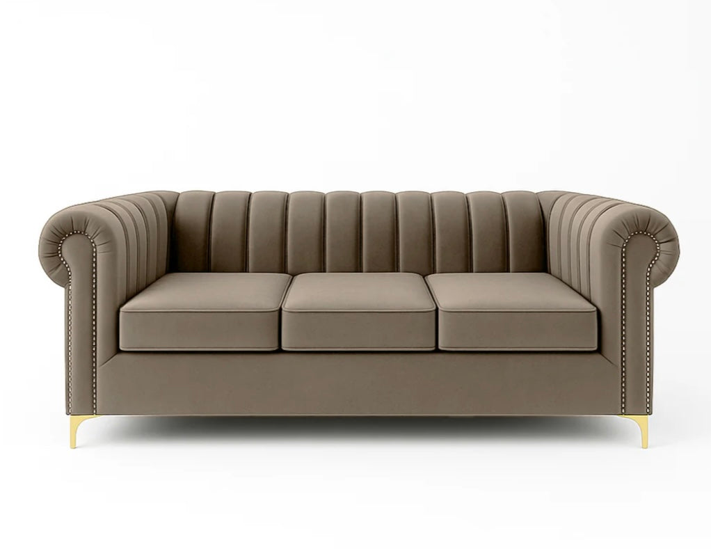 Vpanel 3 seater velvet