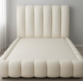 Boucle Standard Design V panel  Sleigh Bed