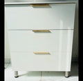 White 3 drawer flip down shoe rack