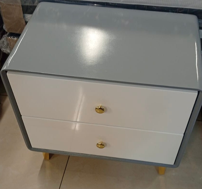 Modern Luxe Two-Drawer Bedside Pedestal